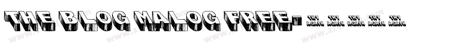 The blog malog FREE字体转换